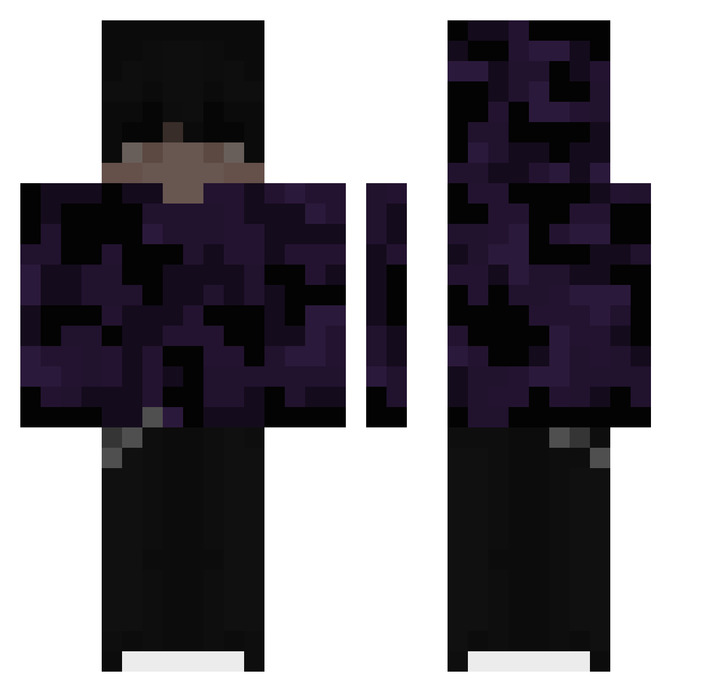 xhiro_x Minecraft skin, front and back view