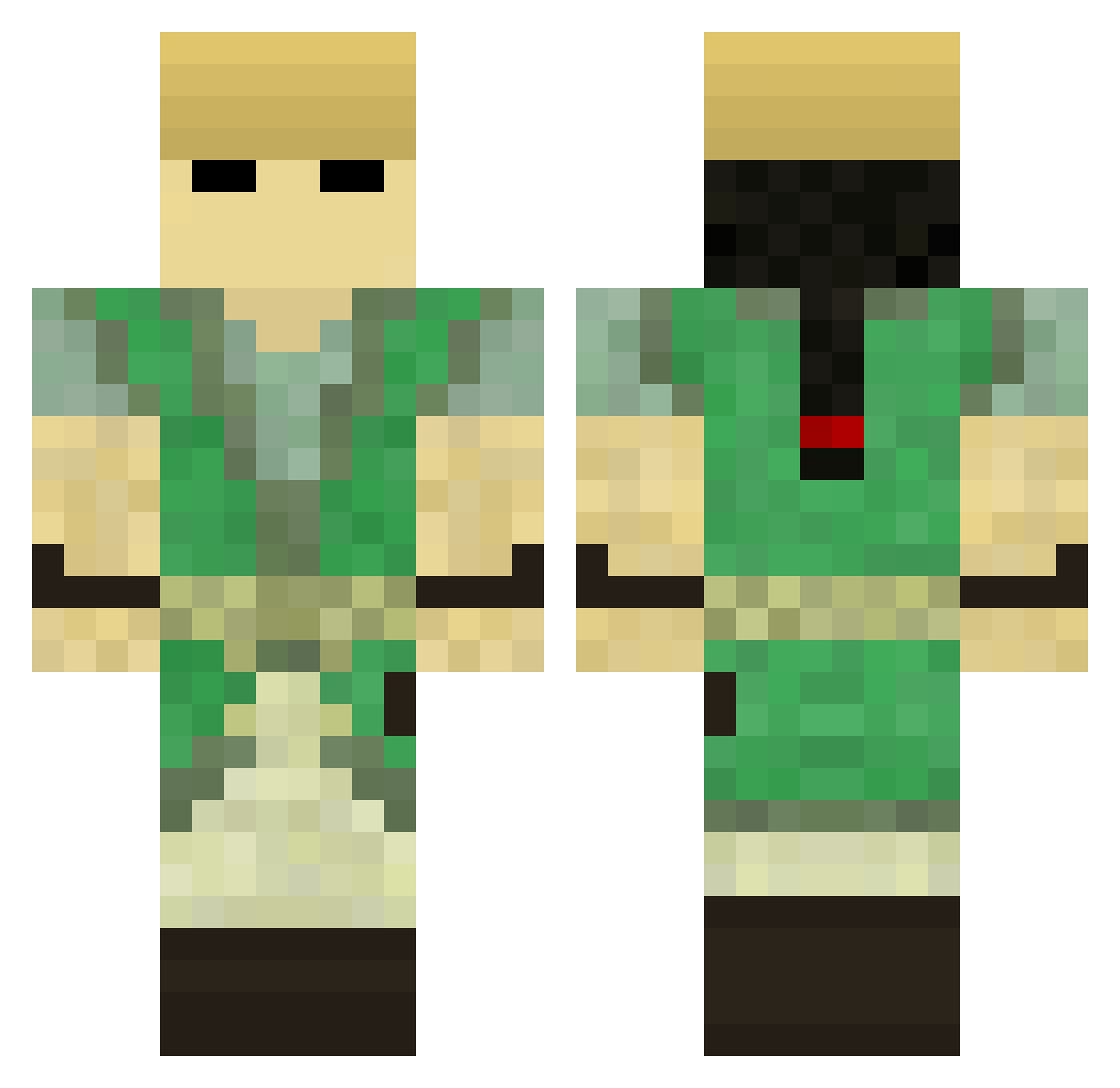 Dann1_ Minecraft skin, front and back view