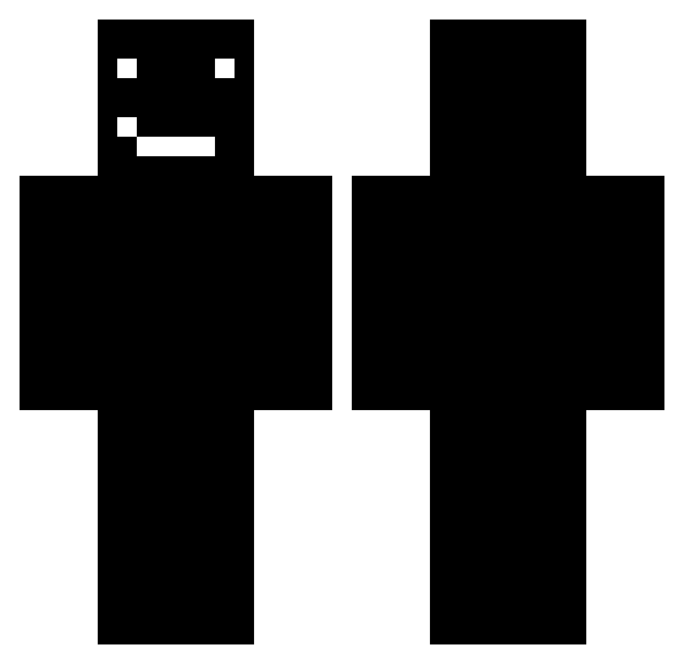 Ryderisgood Minecraft skin, front and back view