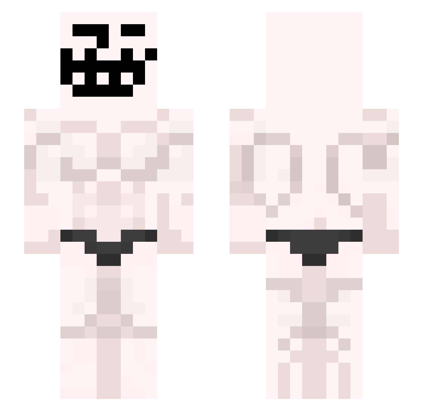 DerEisen Minecraft skin, front and back view