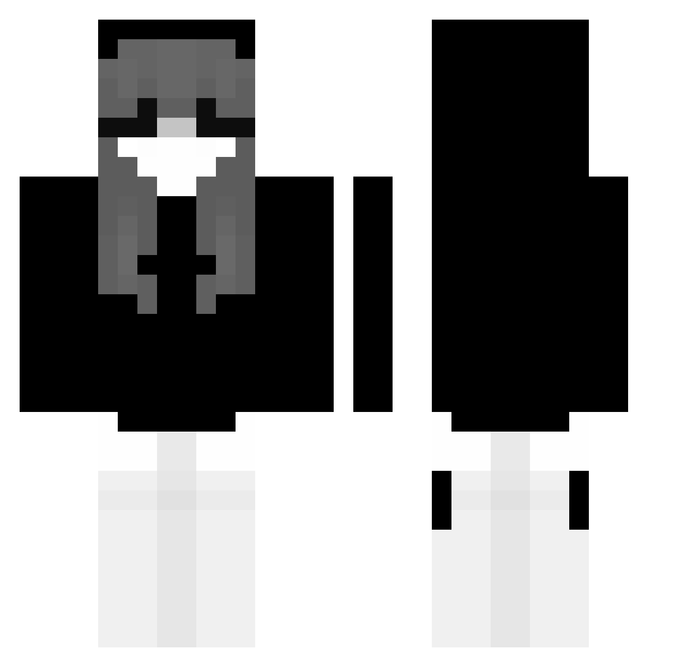 Nutella090614 Minecraft skin, front and back view