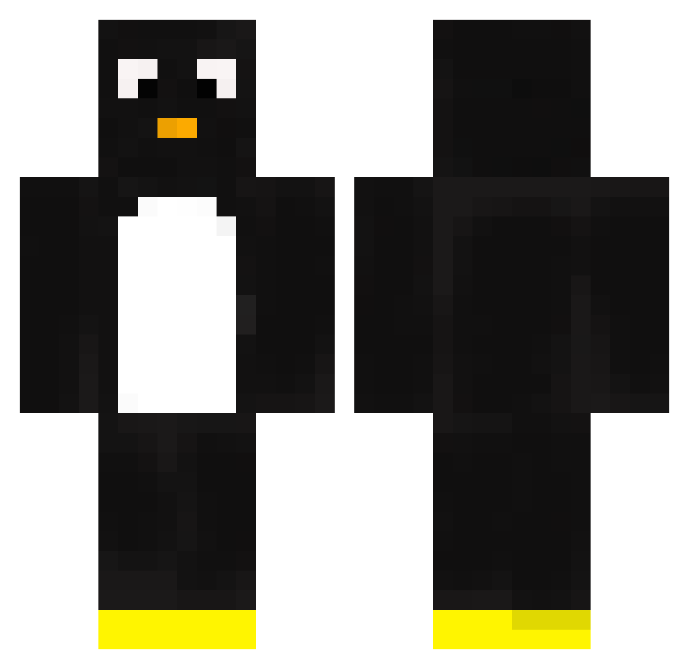 shad_y Minecraft skin, front and back view