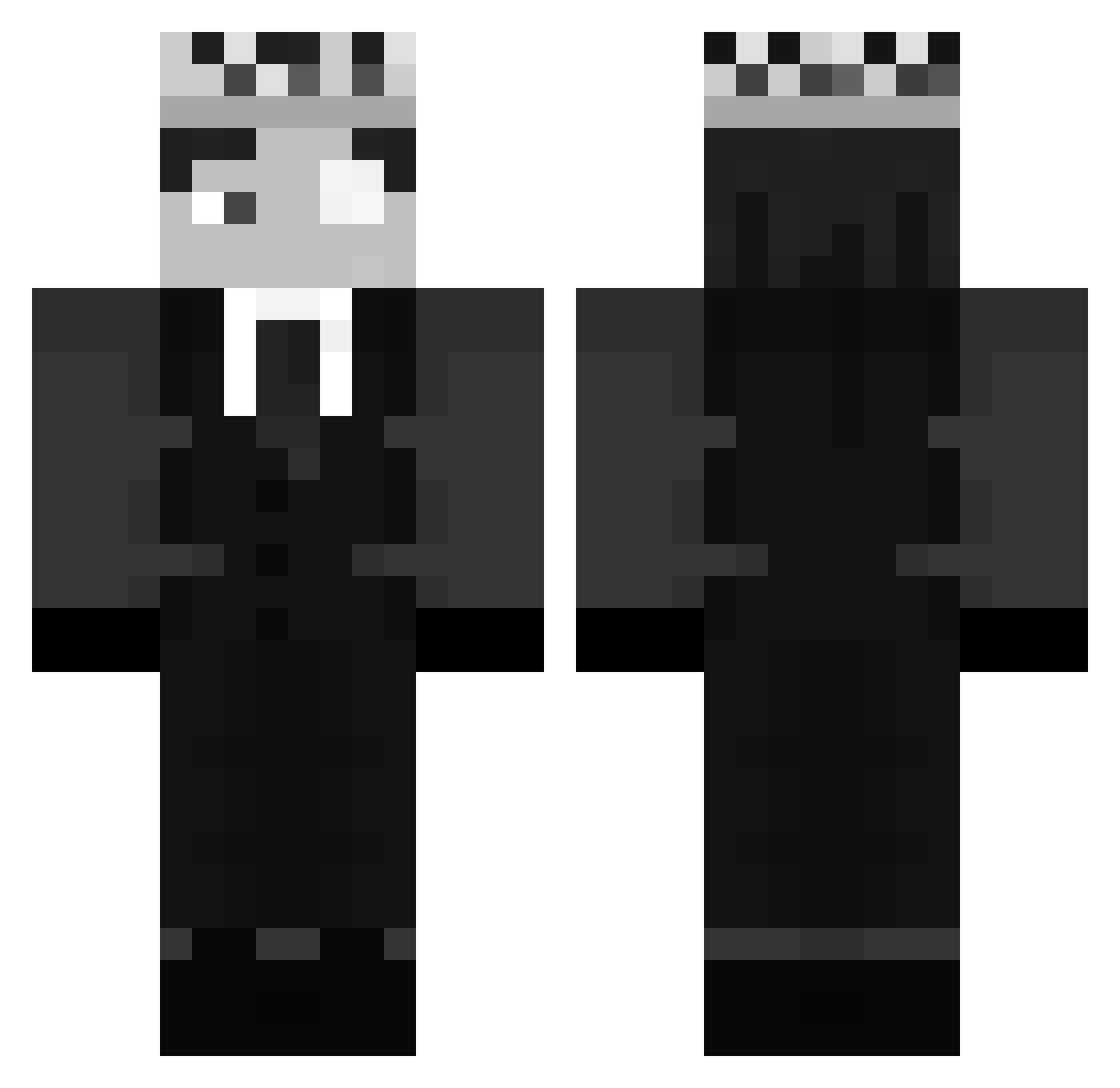 TerlikGiyenKedy Minecraft skin, front and back view