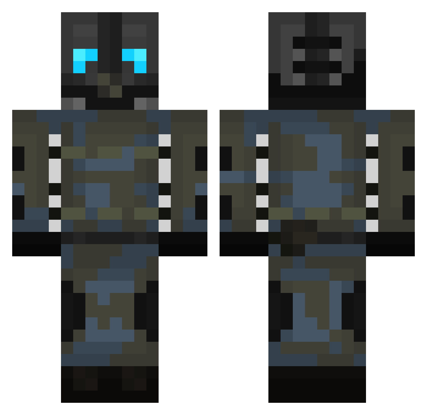 miguel_999 Minecraft skin, front and back view