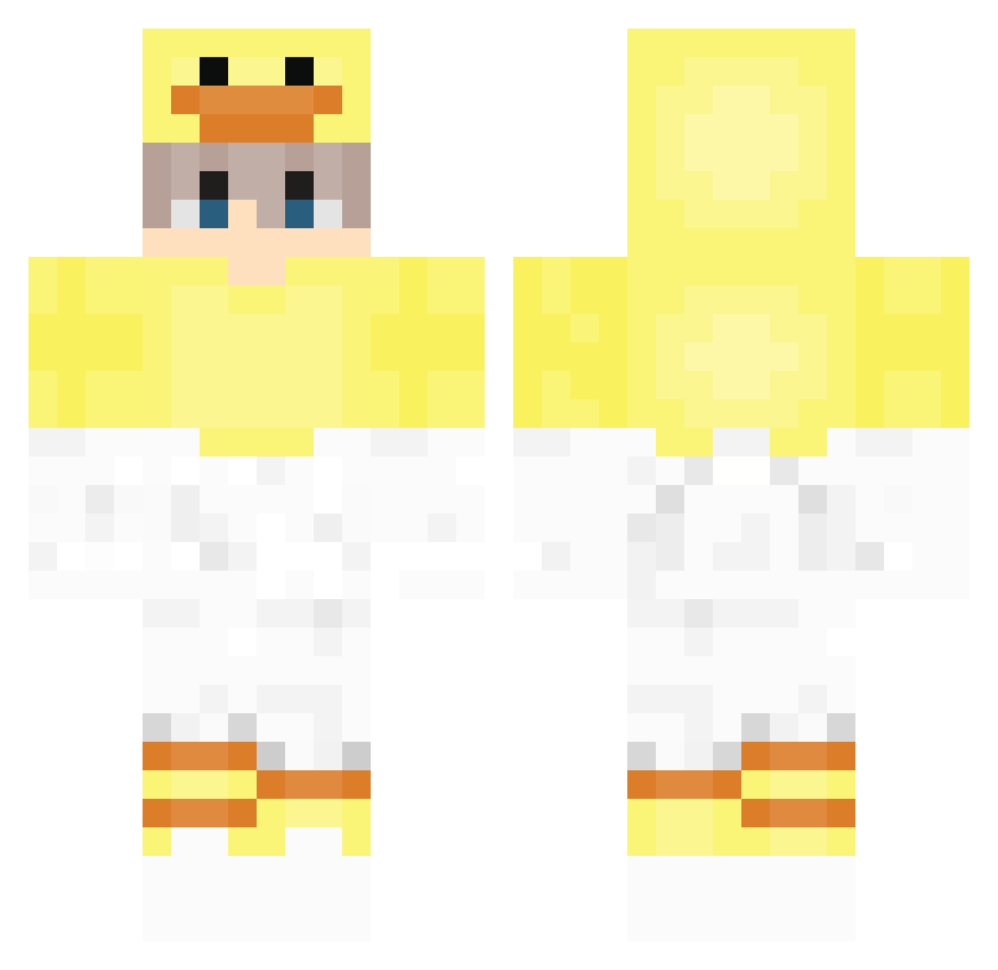 PEYTON021109 Minecraft skin, front and back view