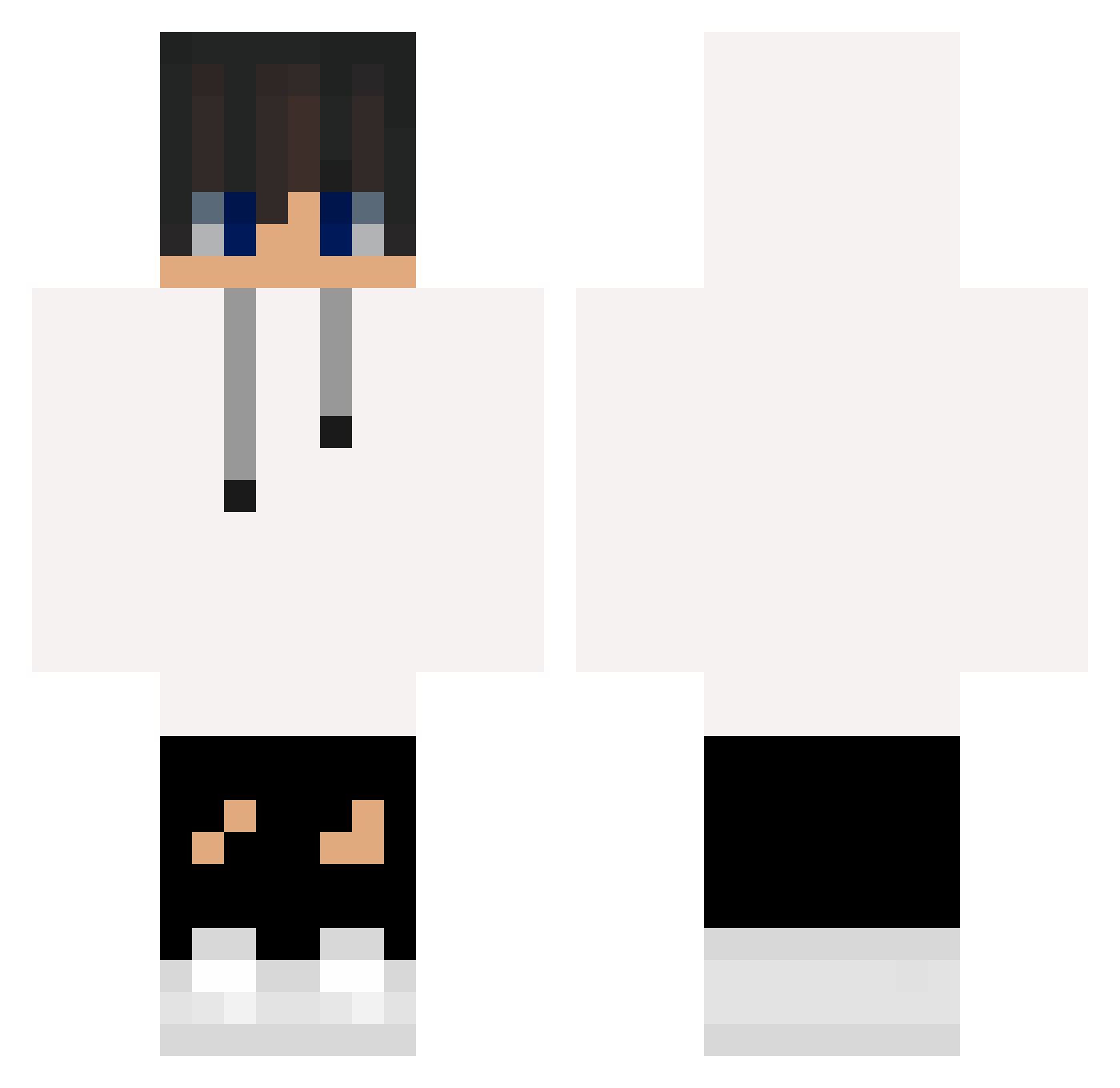 WibratorEnjoyer Minecraft skin, front and back view