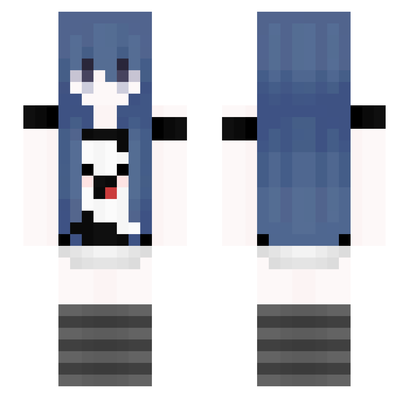 souljaboy420 Minecraft skin, front and back view