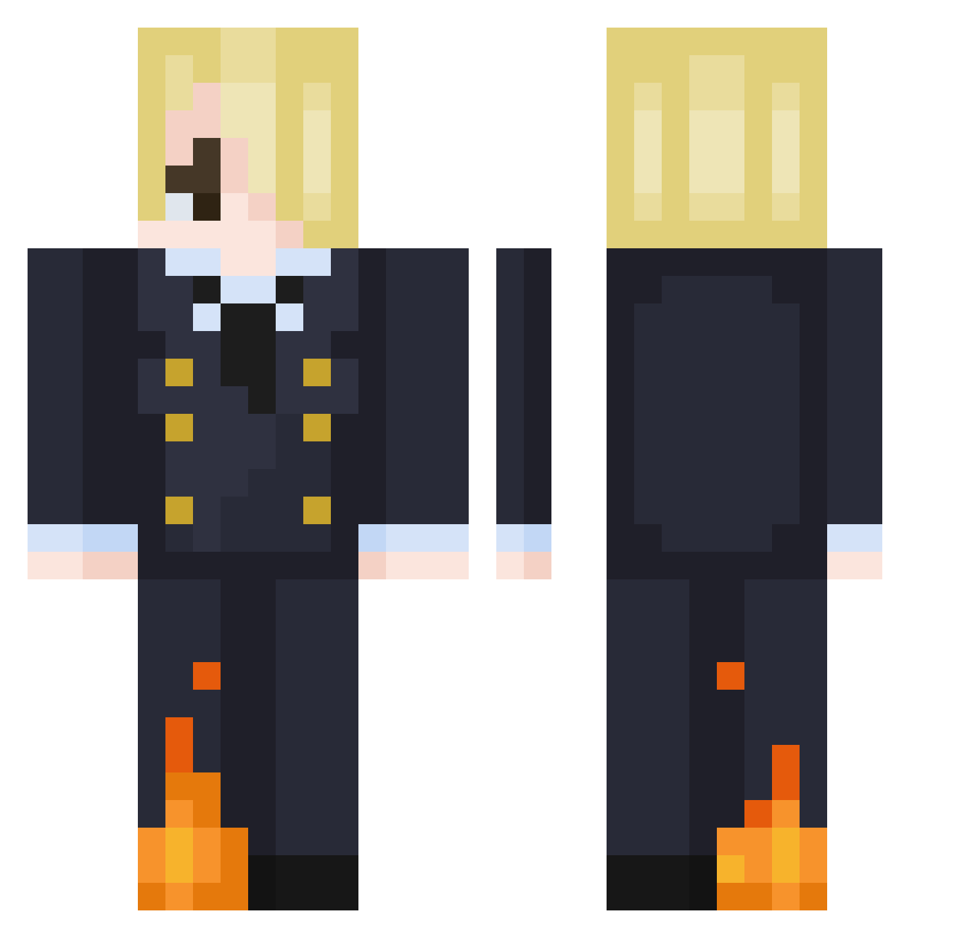 lelemia08 Minecraft skin, front and back view