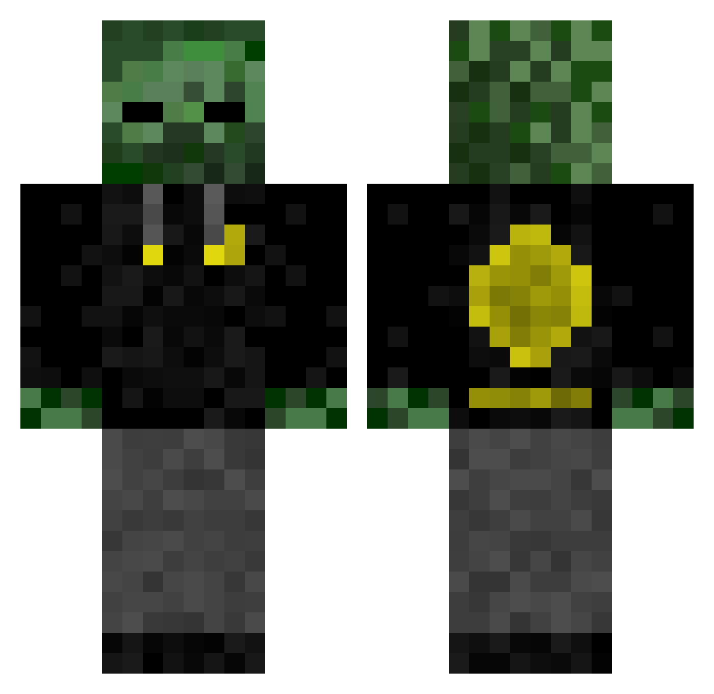 XxChonkxX Minecraft skin, front and back view
