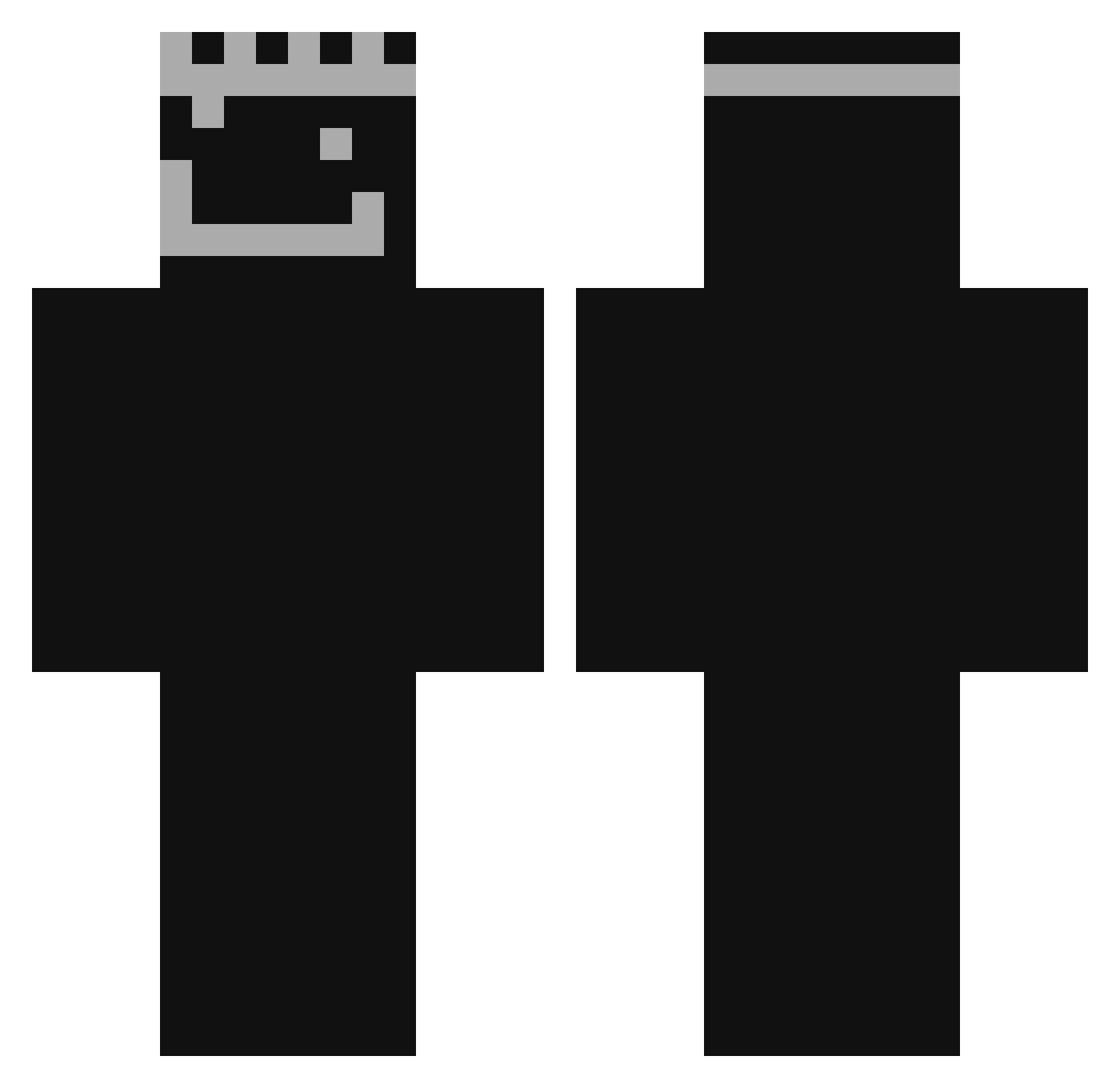 YusufAsafK Minecraft skin, front and back view