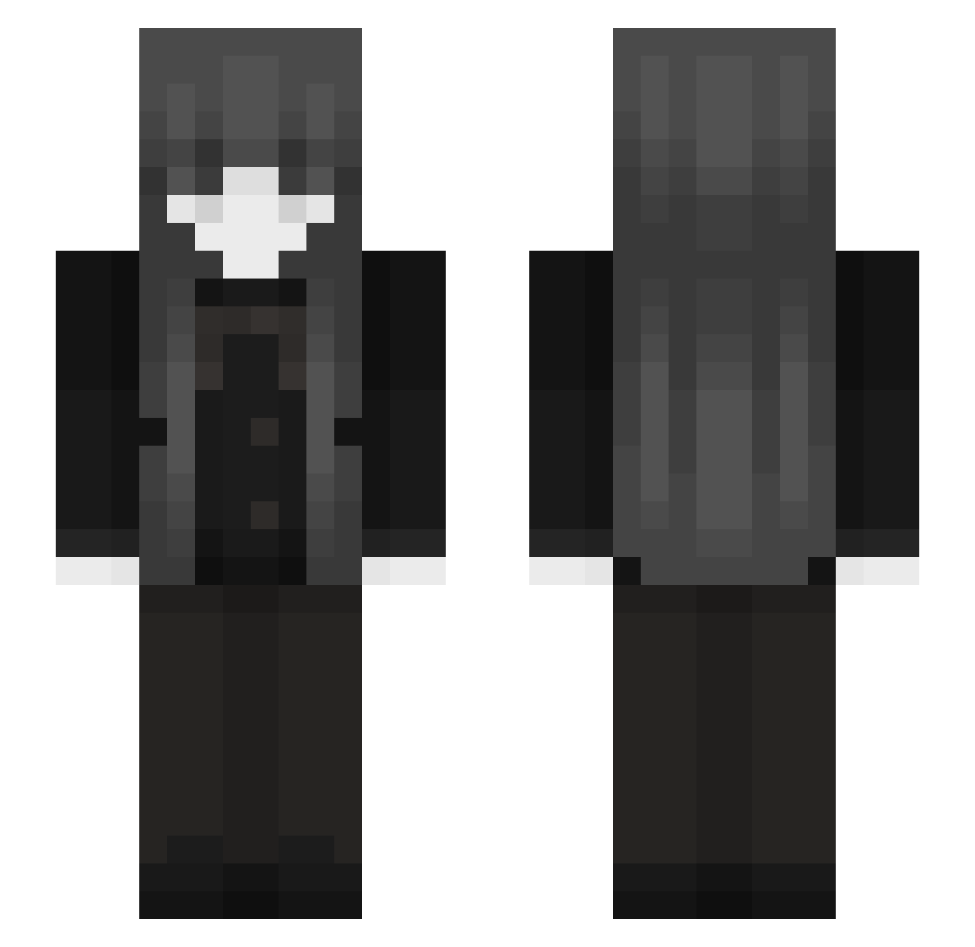 Veibabe Minecraft skin, front and back view