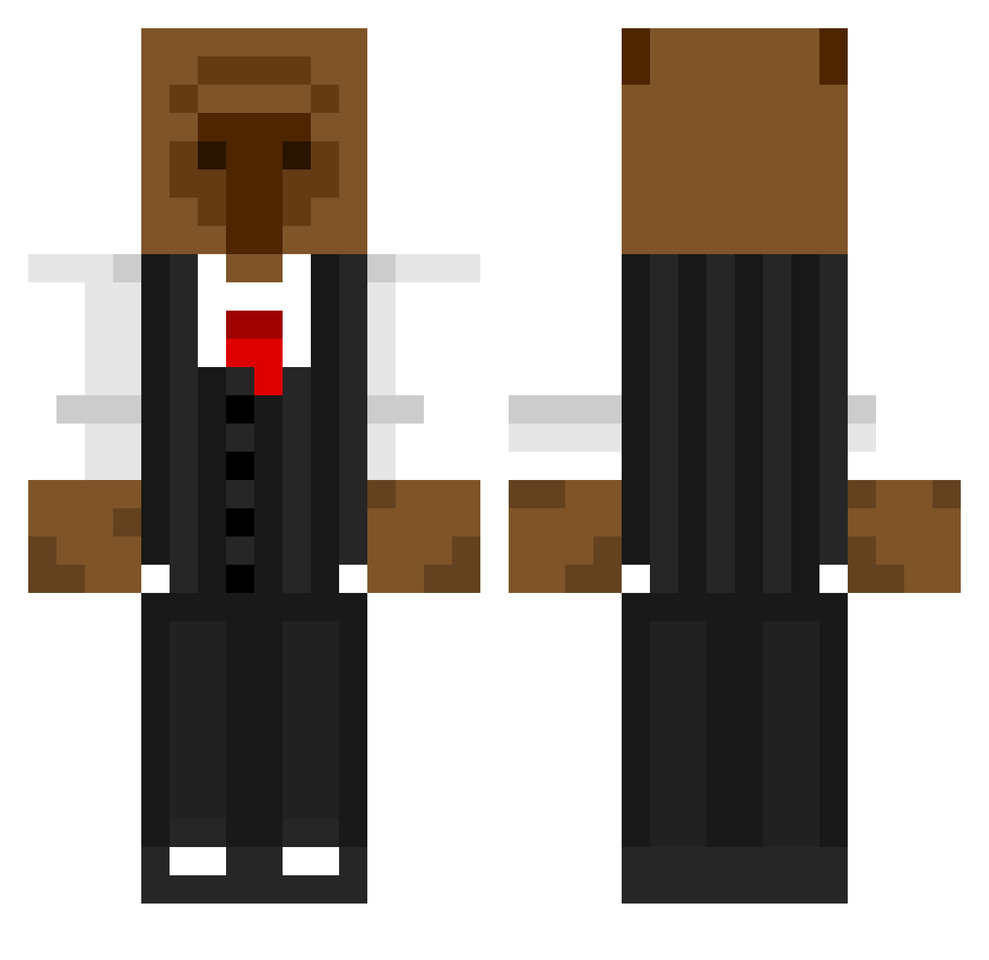 ScooberMcDoober Minecraft skin, front and back view