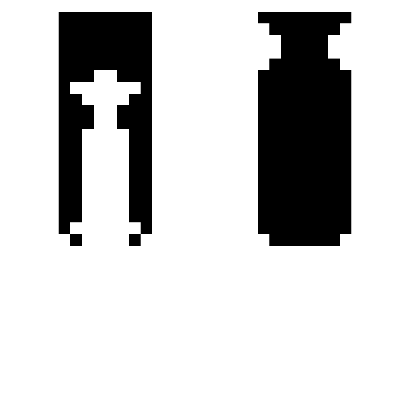 sfope Minecraft skin, front and back view