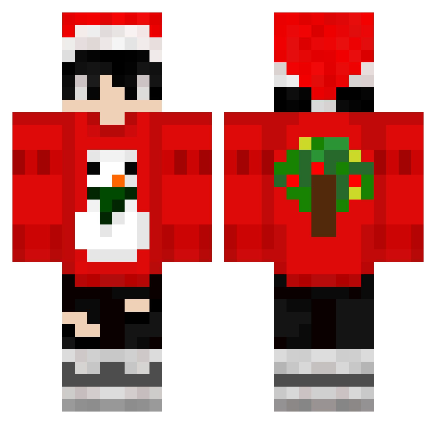 Sandwich0525 Minecraft skin, front and back view