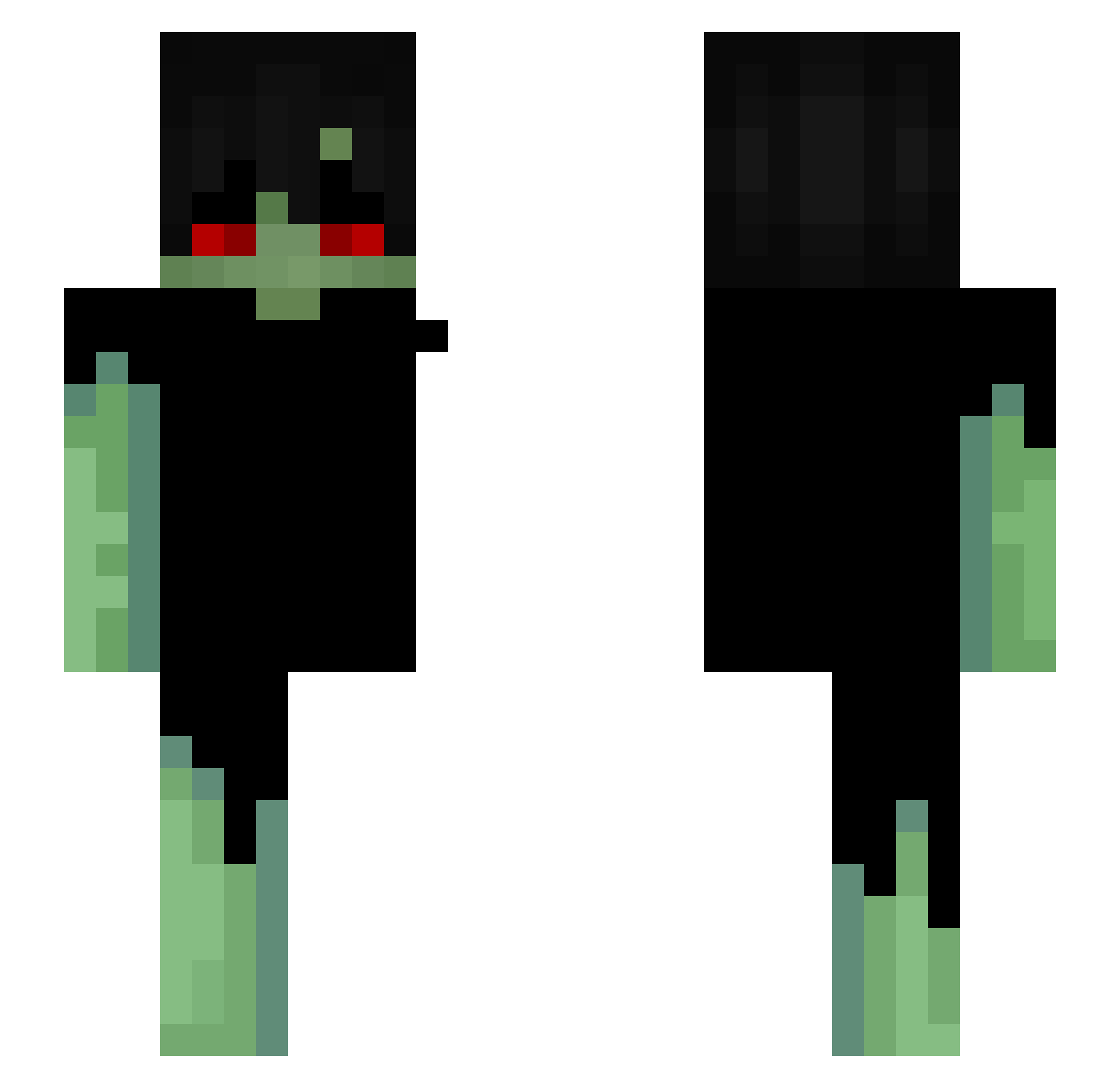 staxx18 Minecraft skin, front and back view
