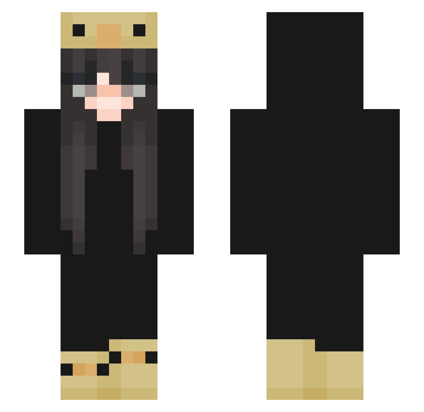 Tota_lona Minecraft skin, front and back view
