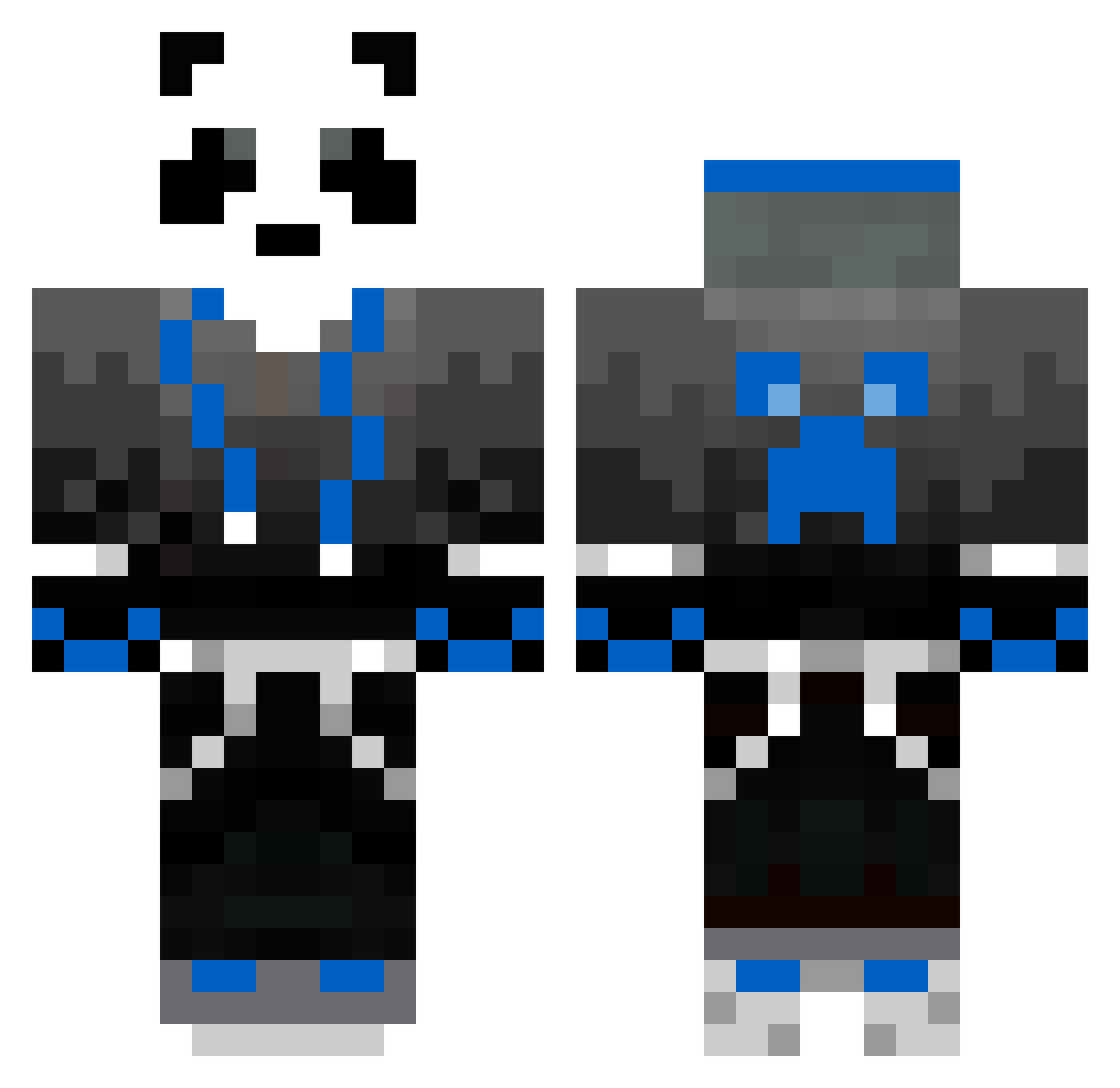 REAPER113 Minecraft skin, front and back view