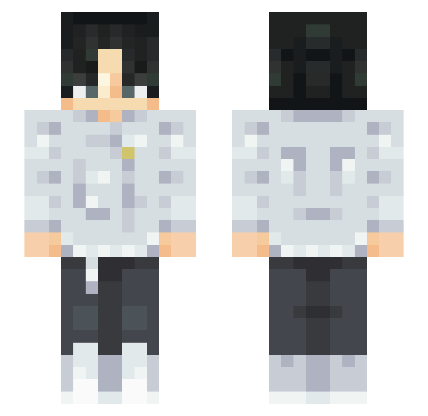 Scape_g0at Minecraft skin, front and back view