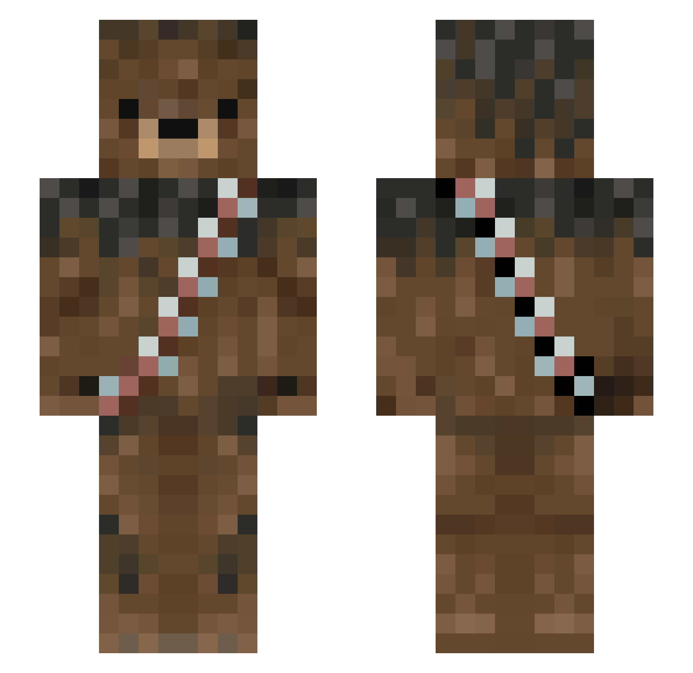 Lukey6_ Minecraft skin, front and back view