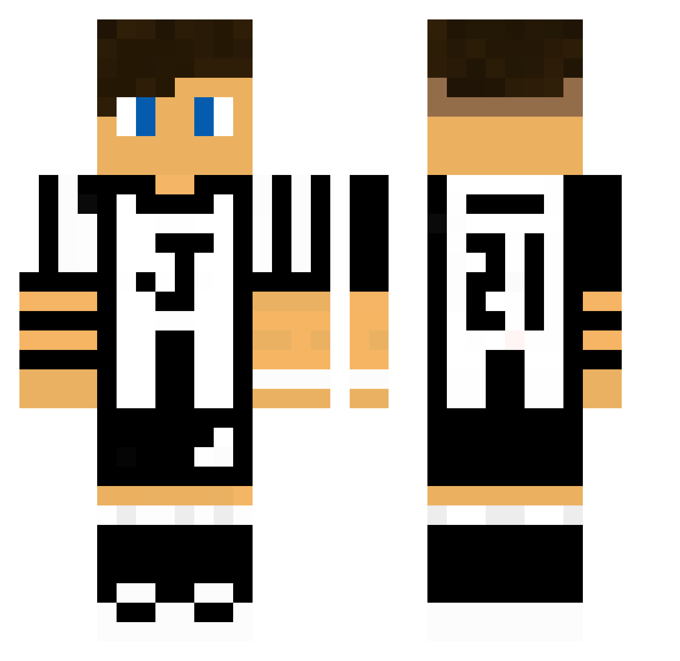 Zentner03 Minecraft skin, front and back view