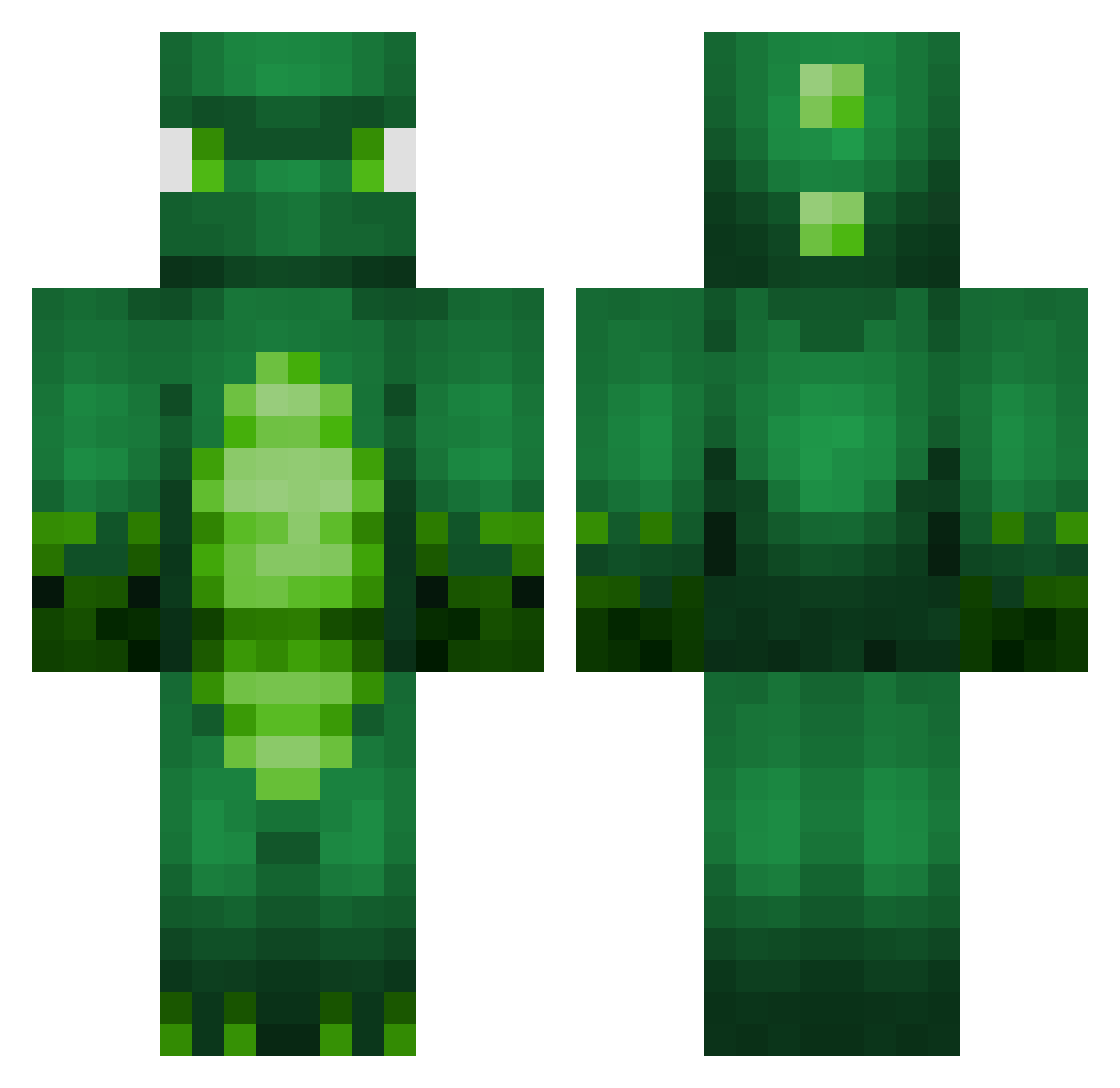 SpycerJR Minecraft skin, front and back view
