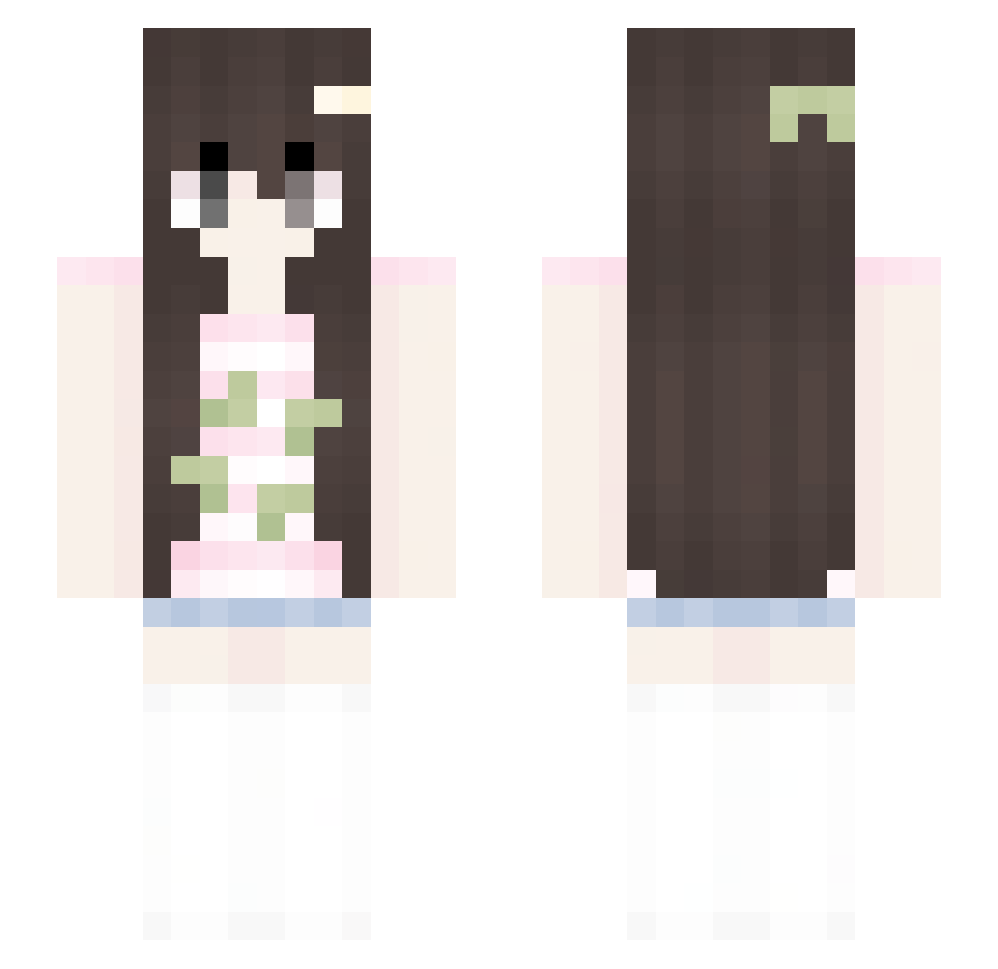 wxwieeee Minecraft skin, front and back view