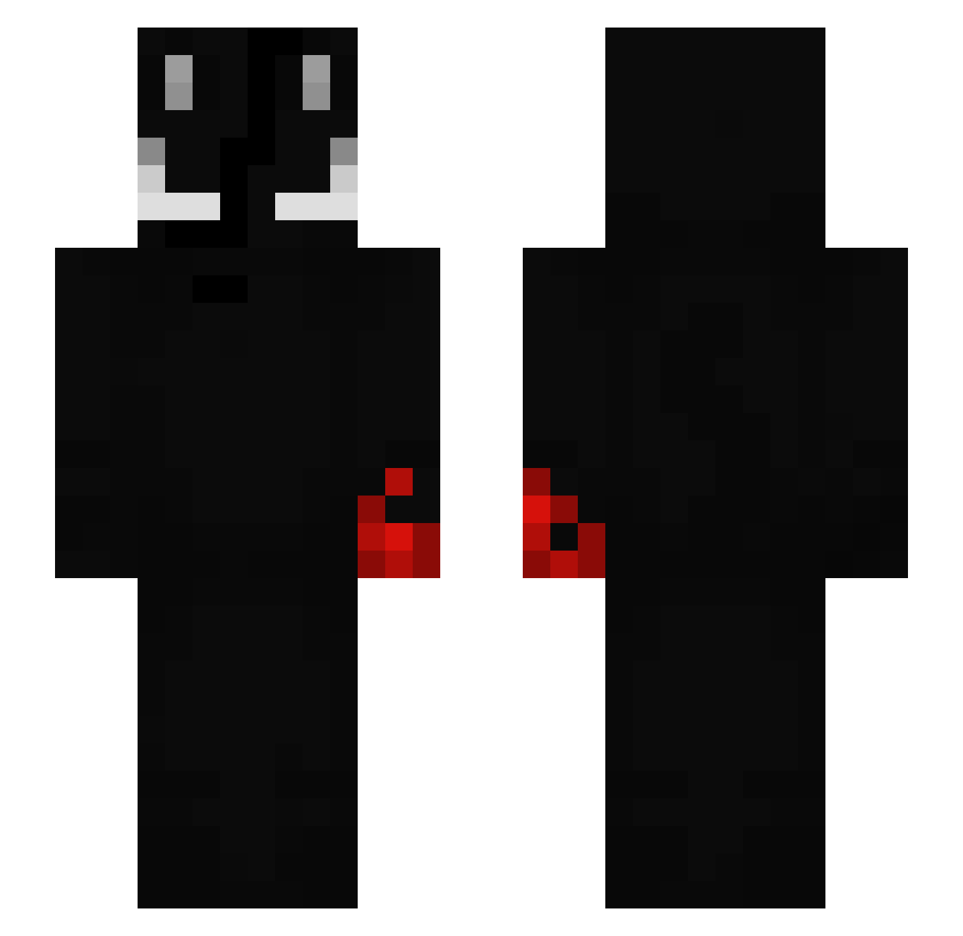 _1045 Minecraft skin, front and back view