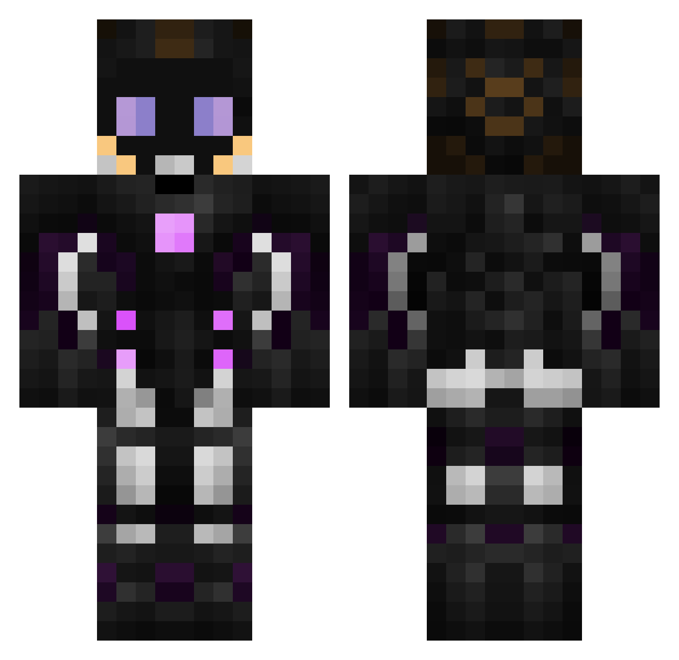 Recep1905 Minecraft skin, front and back view