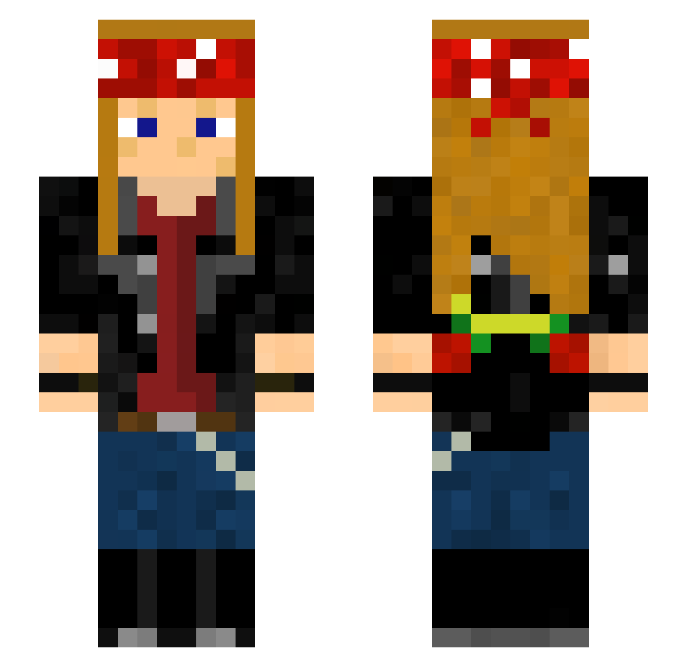 nadavshnur Minecraft skin, front and back view