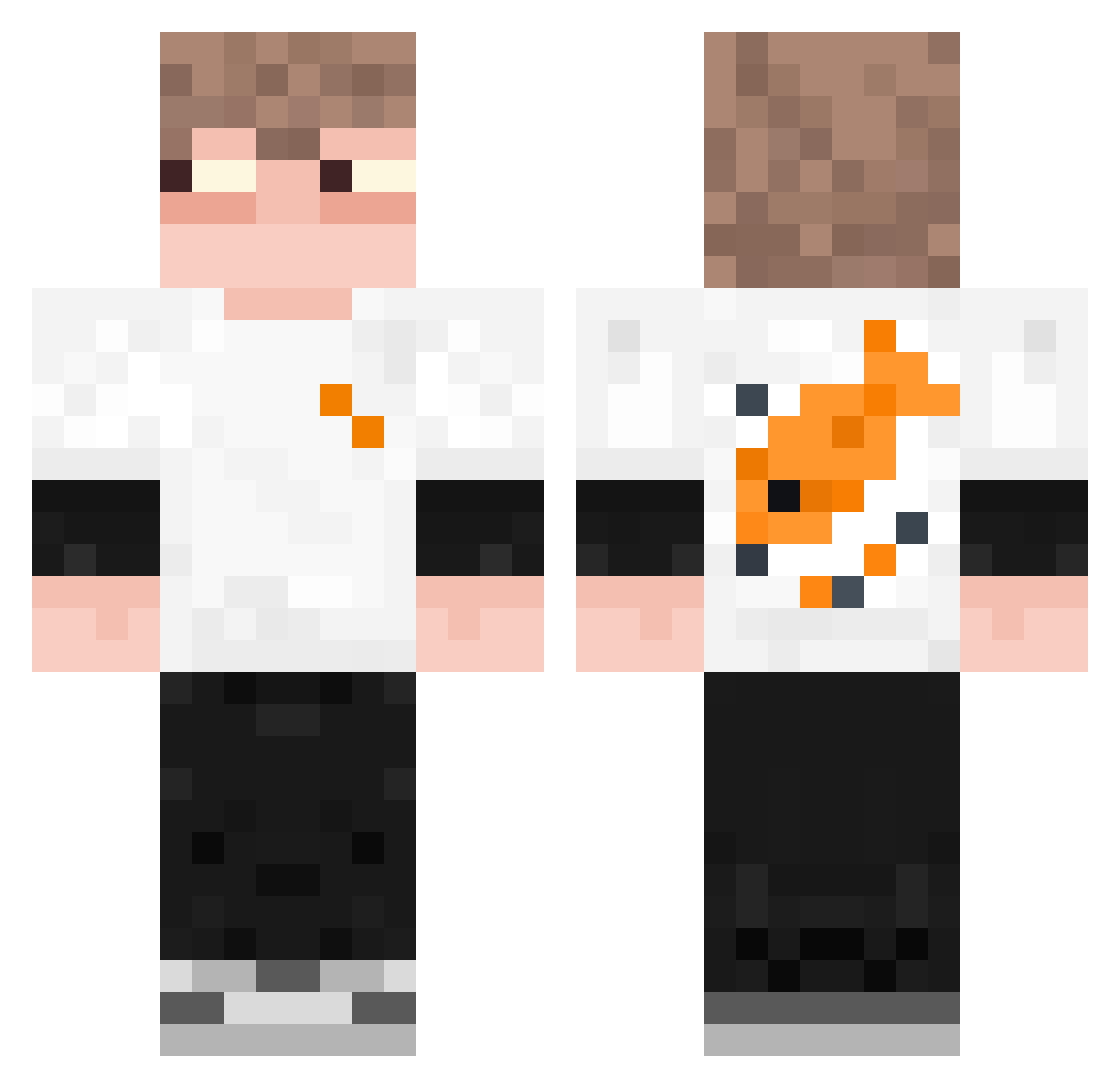 JamJarIsDumb Minecraft skin, front and back view