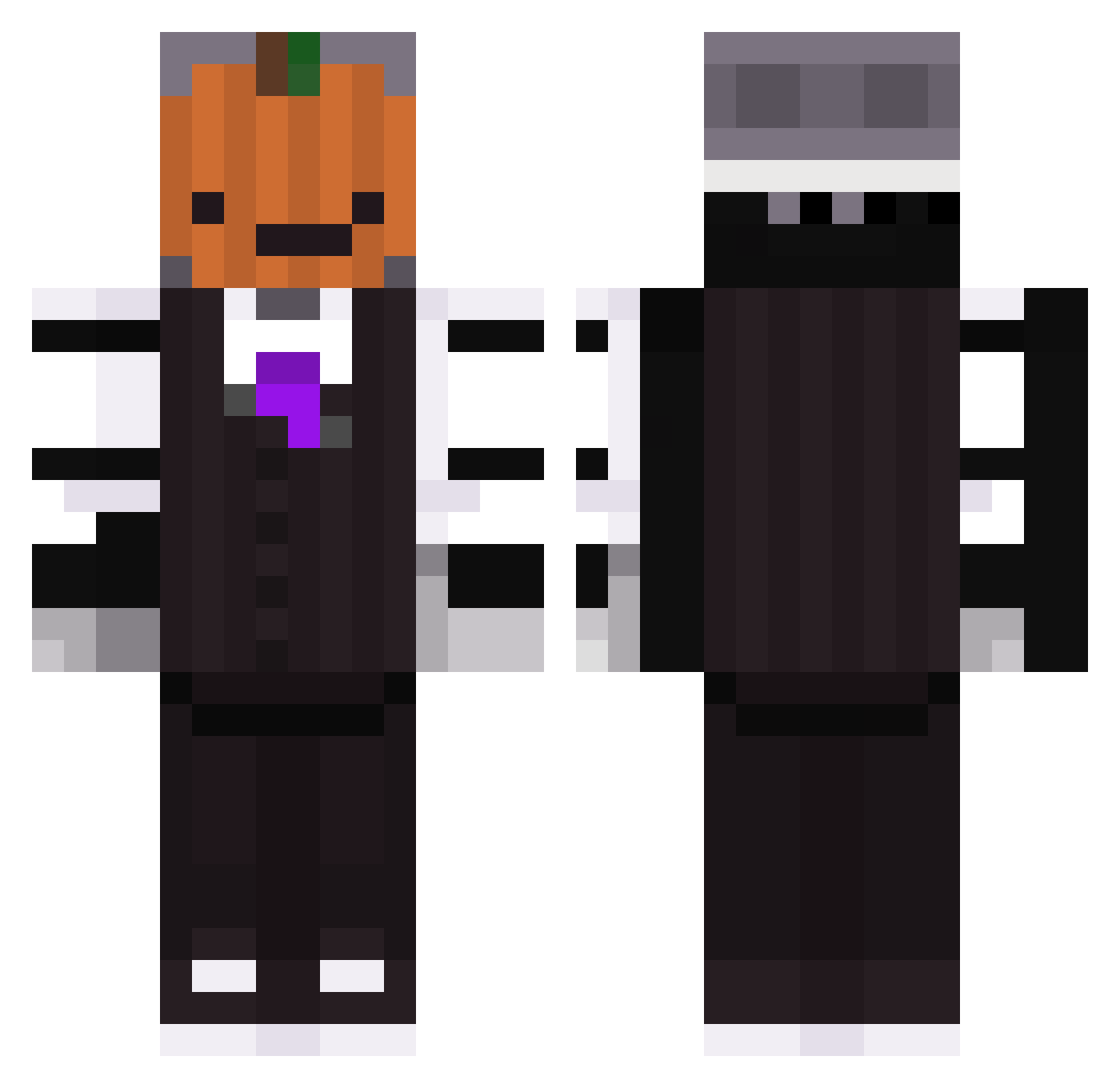 Maquiv_LM Minecraft skin, front and back view