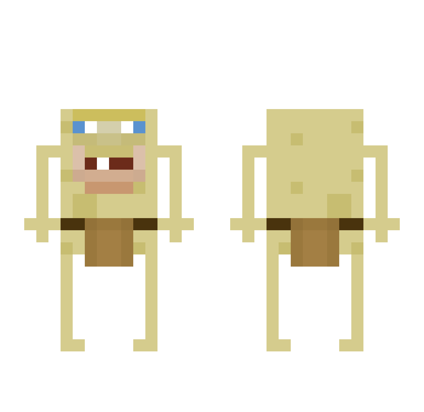 R_I_C_K_Y Minecraft skin, front and back view