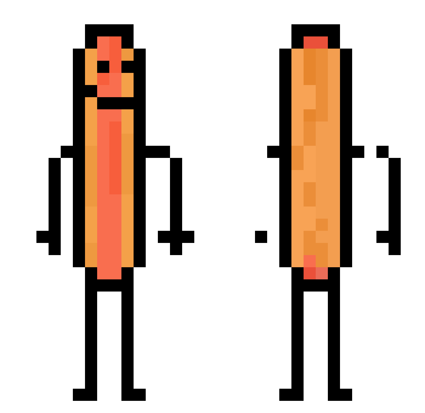 844_ Minecraft skin, front and back view