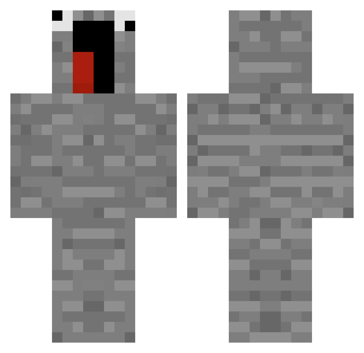 TdogBedwarsGod Minecraft skin, front and back view