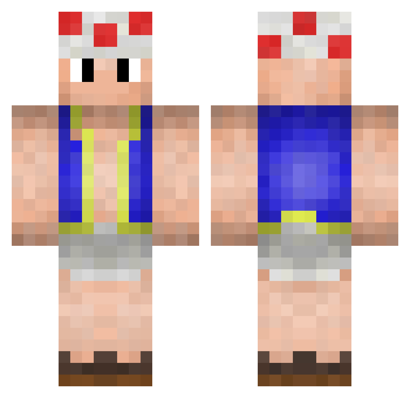 Isnt_it_Johan Minecraft skin, front and back view