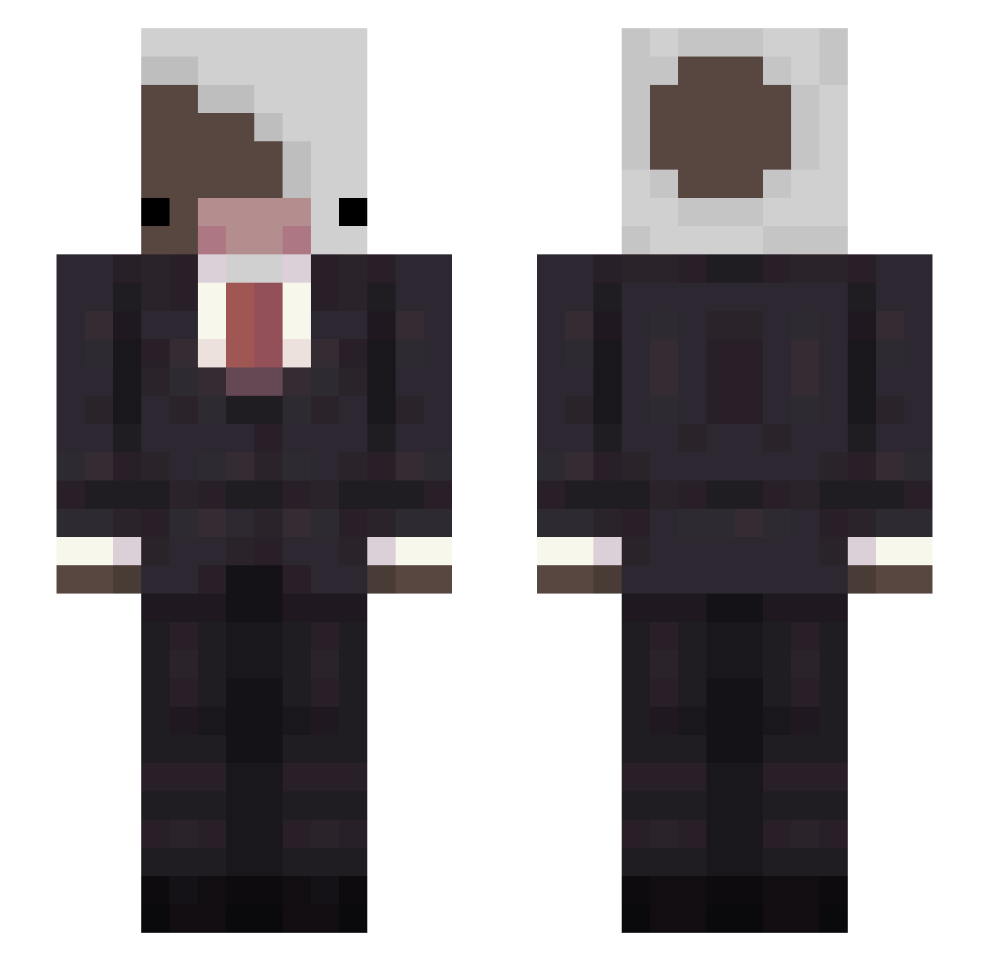 LatinoTweeno Minecraft skin, front and back view