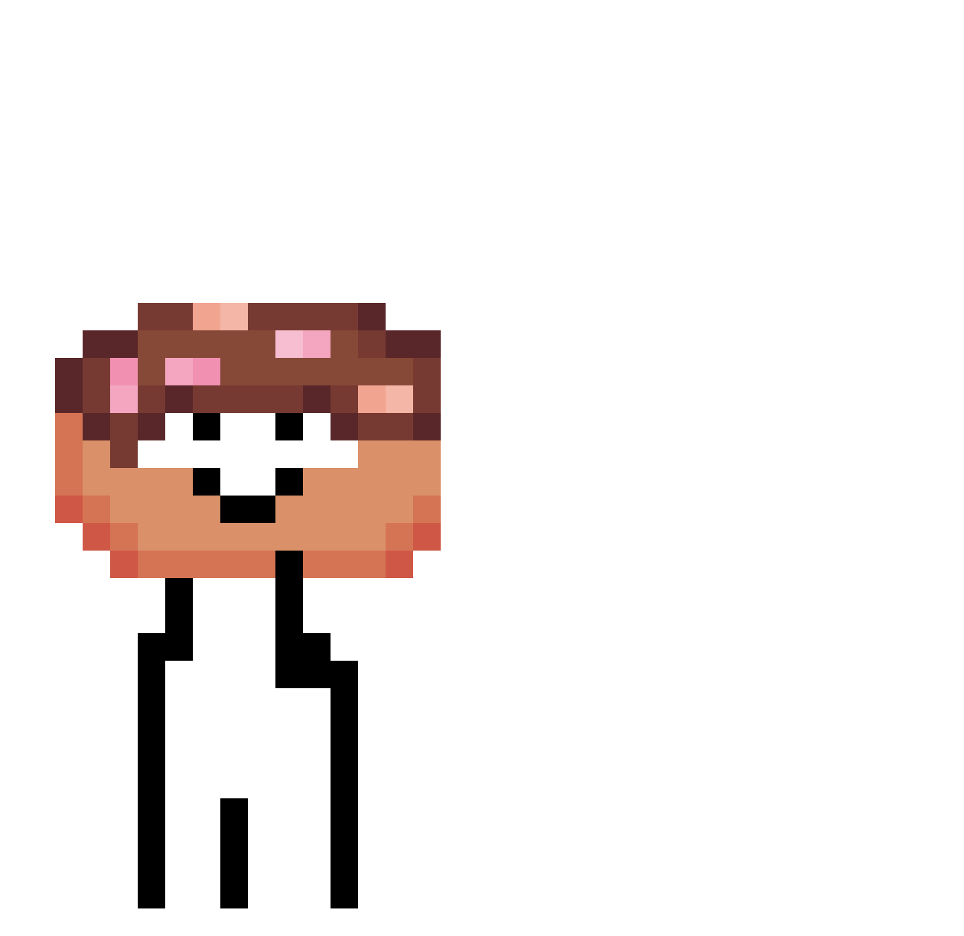 vvyw Minecraft skin, front and back view
