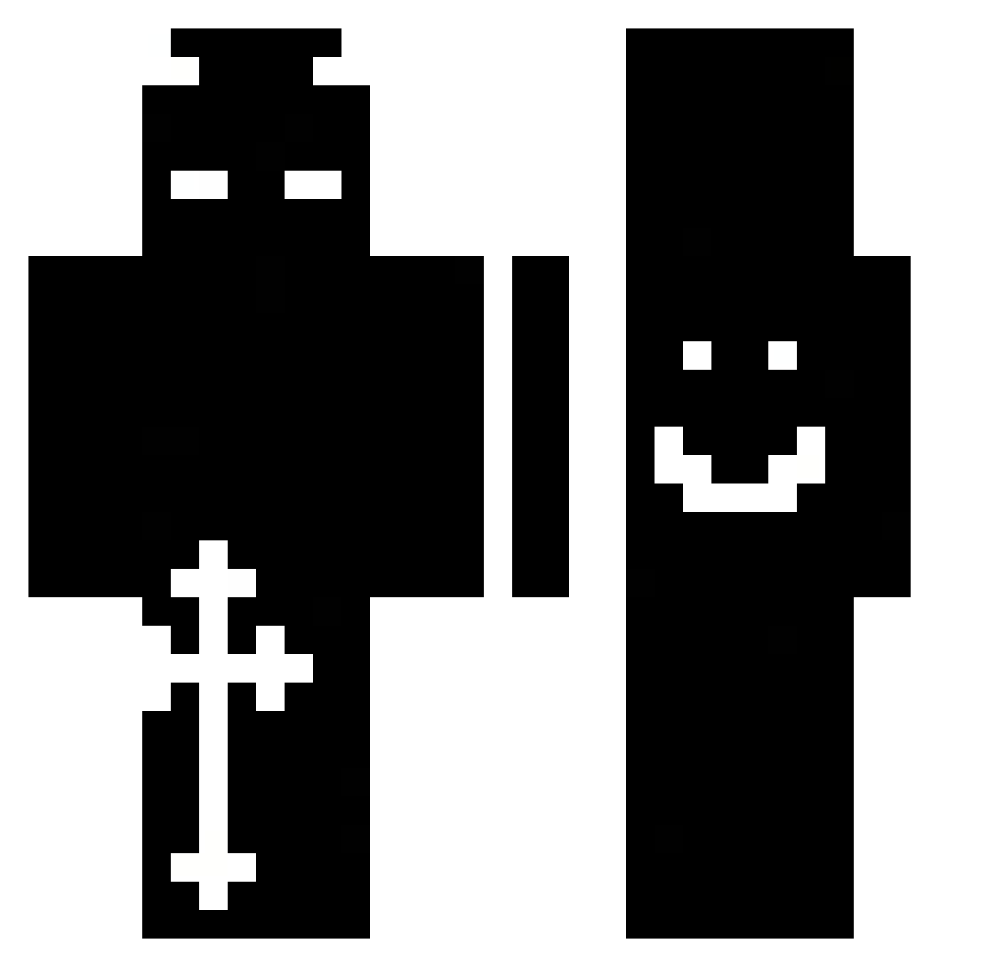 BayBaeNaaz Minecraft skin, front and back view