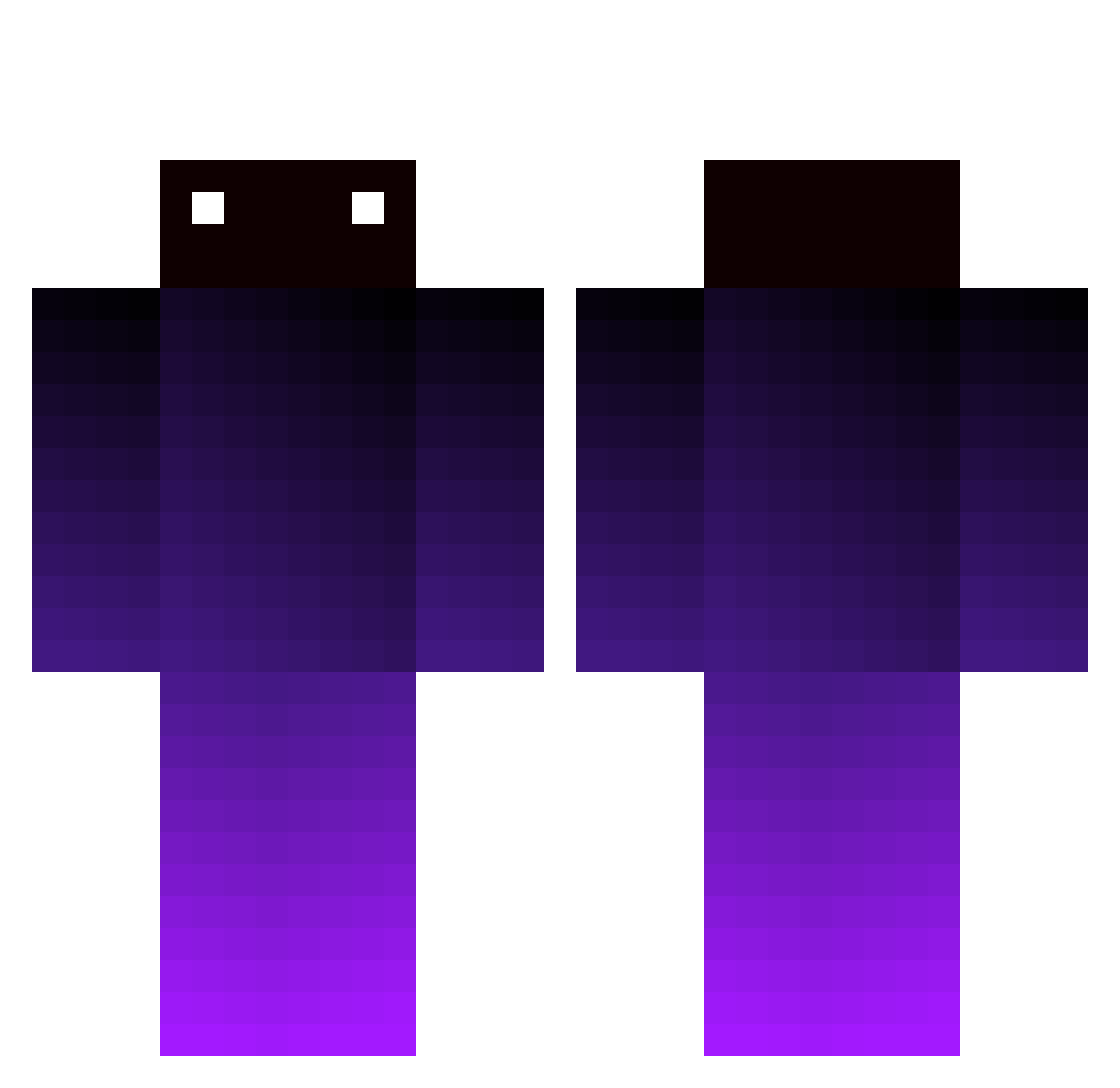 Seabra56 Minecraft skin, front and back view