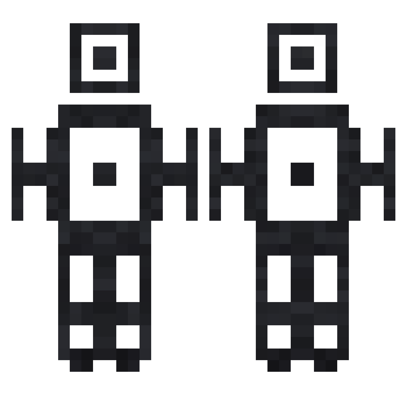 plutonists Minecraft skin, front and back view