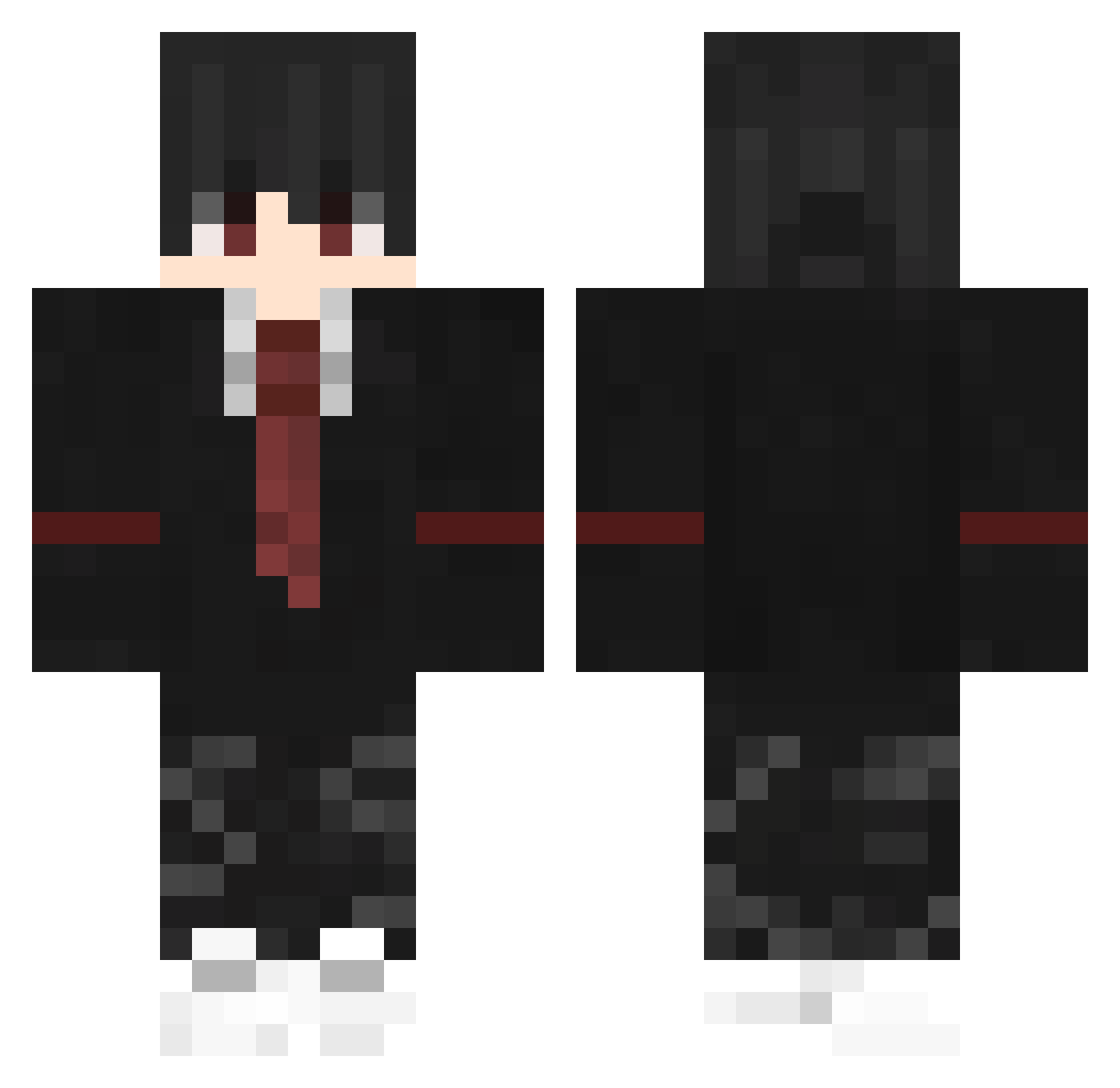 KleoSonic Minecraft skin, front and back view