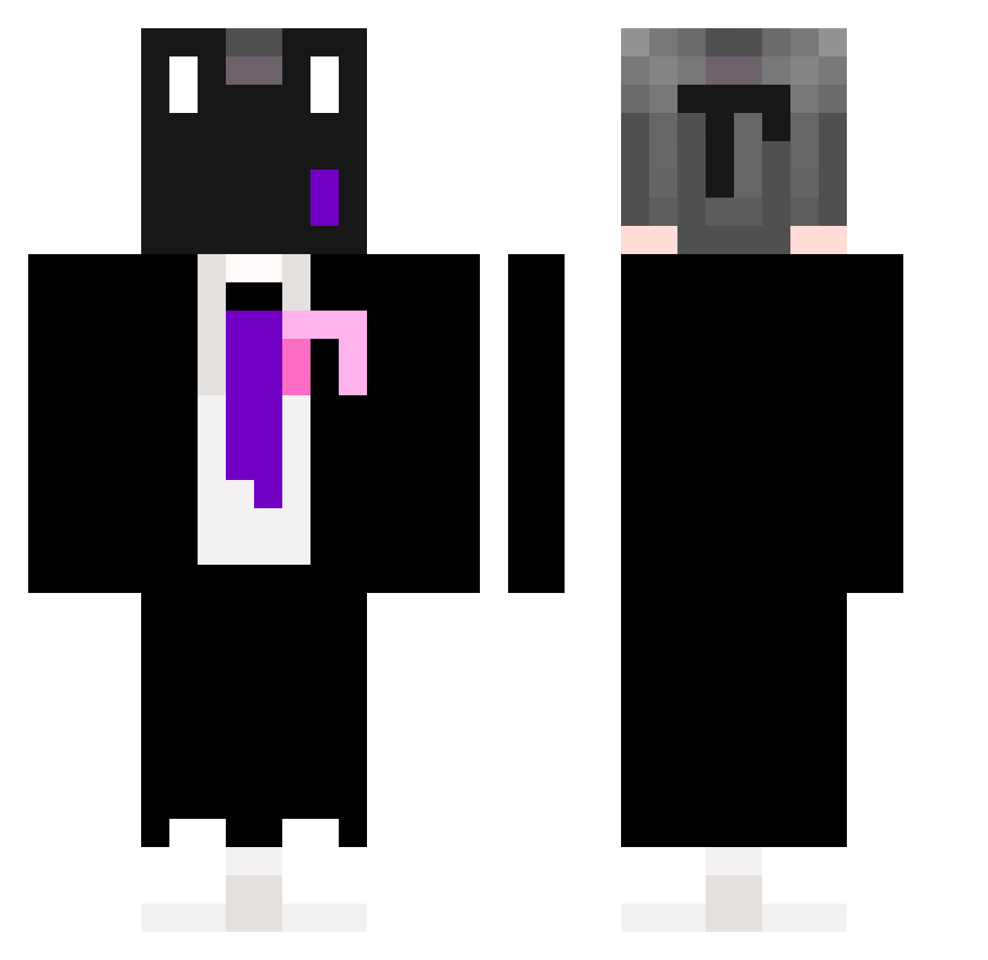 AntenioTR Minecraft skin, front and back view