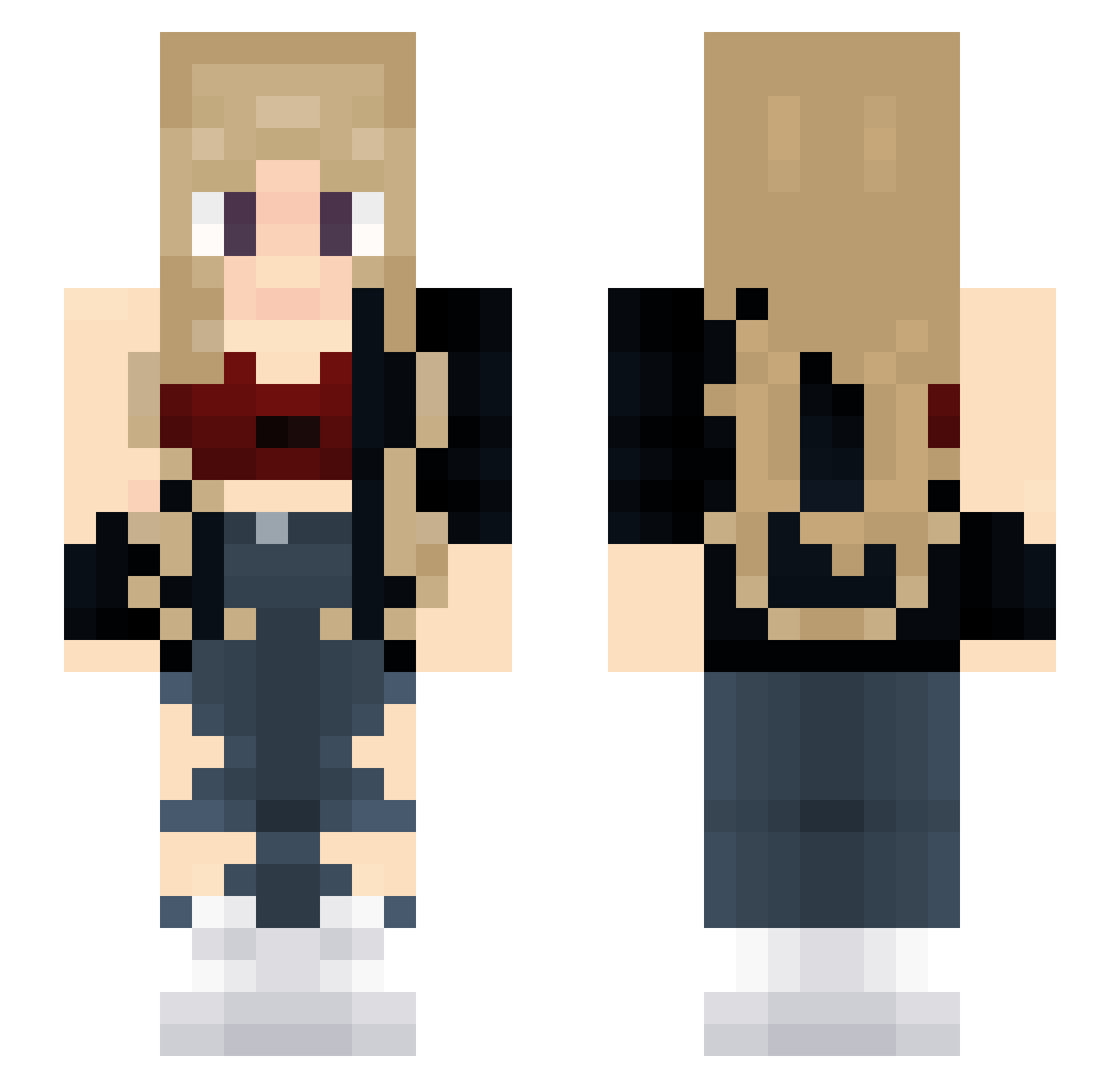 Rayla_Sinclair Minecraft skin, front and back view