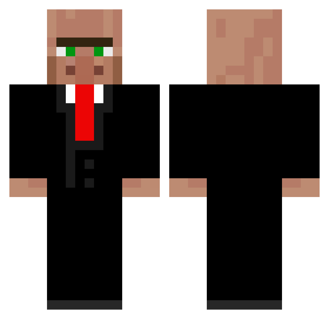 Zseven__ Minecraft skin, front and back view