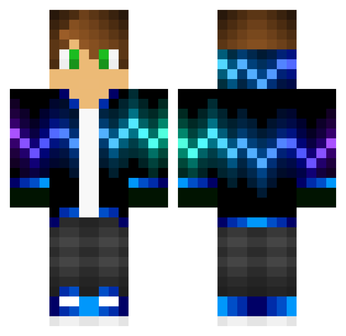 TheFabi1993 Minecraft skin, front and back view