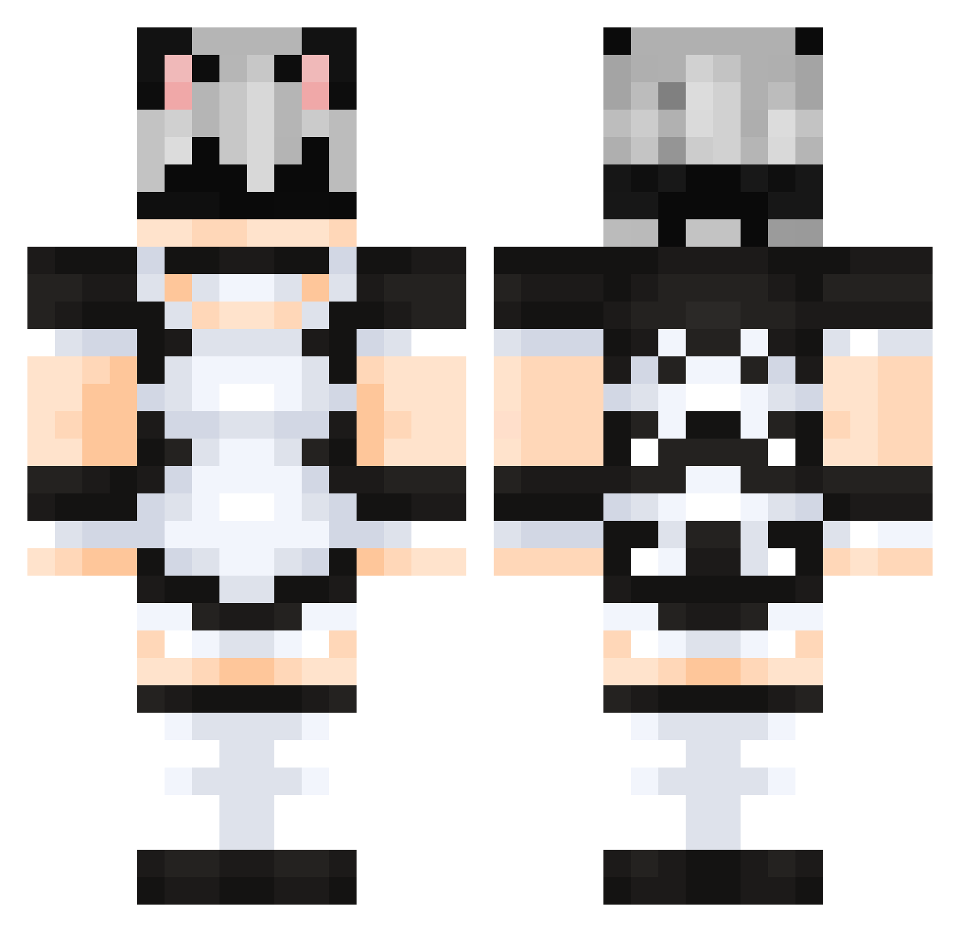 sanctuarya Minecraft skin, front and back view