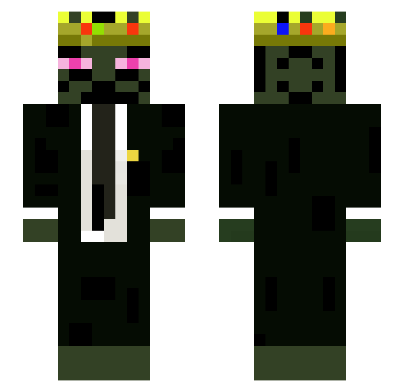 YannickvdZanden Minecraft skin, front and back view