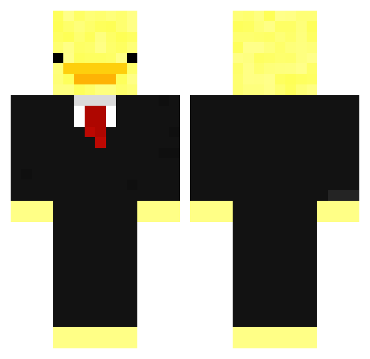 RTX5050 Minecraft skin, front and back view