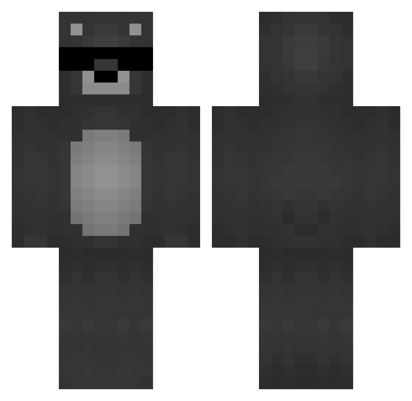 RyZeR2137 Minecraft skin, front and back view