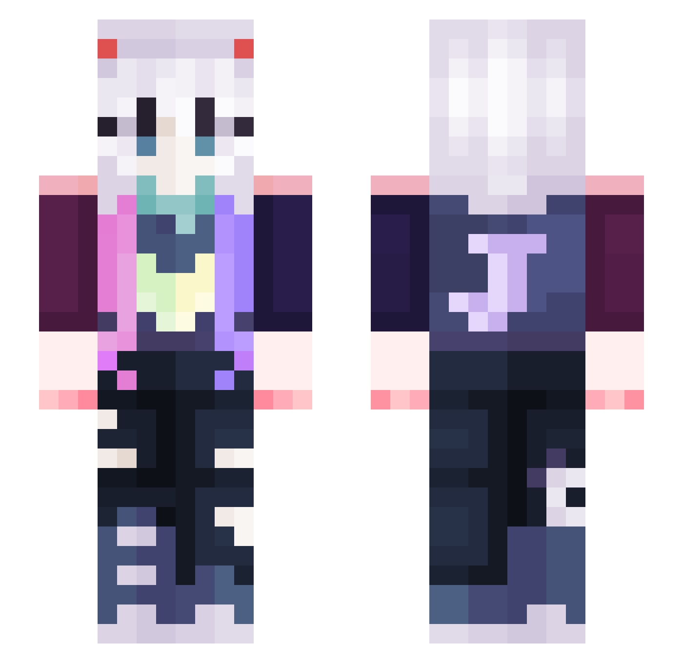 yurivelloa Minecraft skin, front and back view